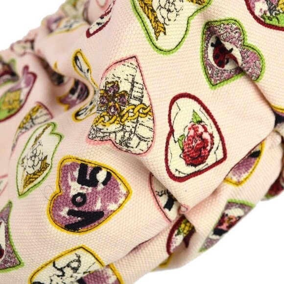 Chanel Pink Canvas Valentine Chain Handbag 110301 - Picture 4 of 10